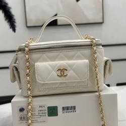 A96023 Pocket Box Bag 17cm White